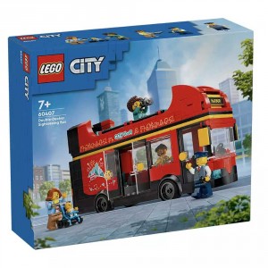 Lego City Red Double-Decker Sightseeing Bus